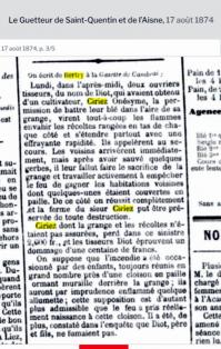 Ciriez onesime incendie ferme 1874