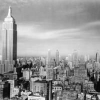 Manhattan skyline empire state building