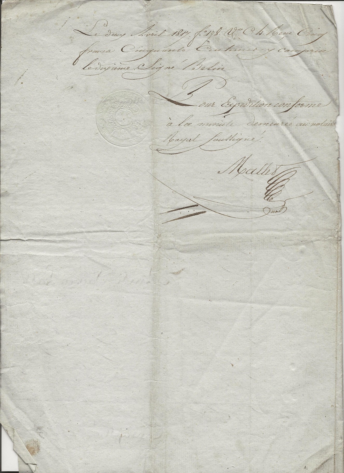 1817 partage biens antoine taine x florentine louvet 004