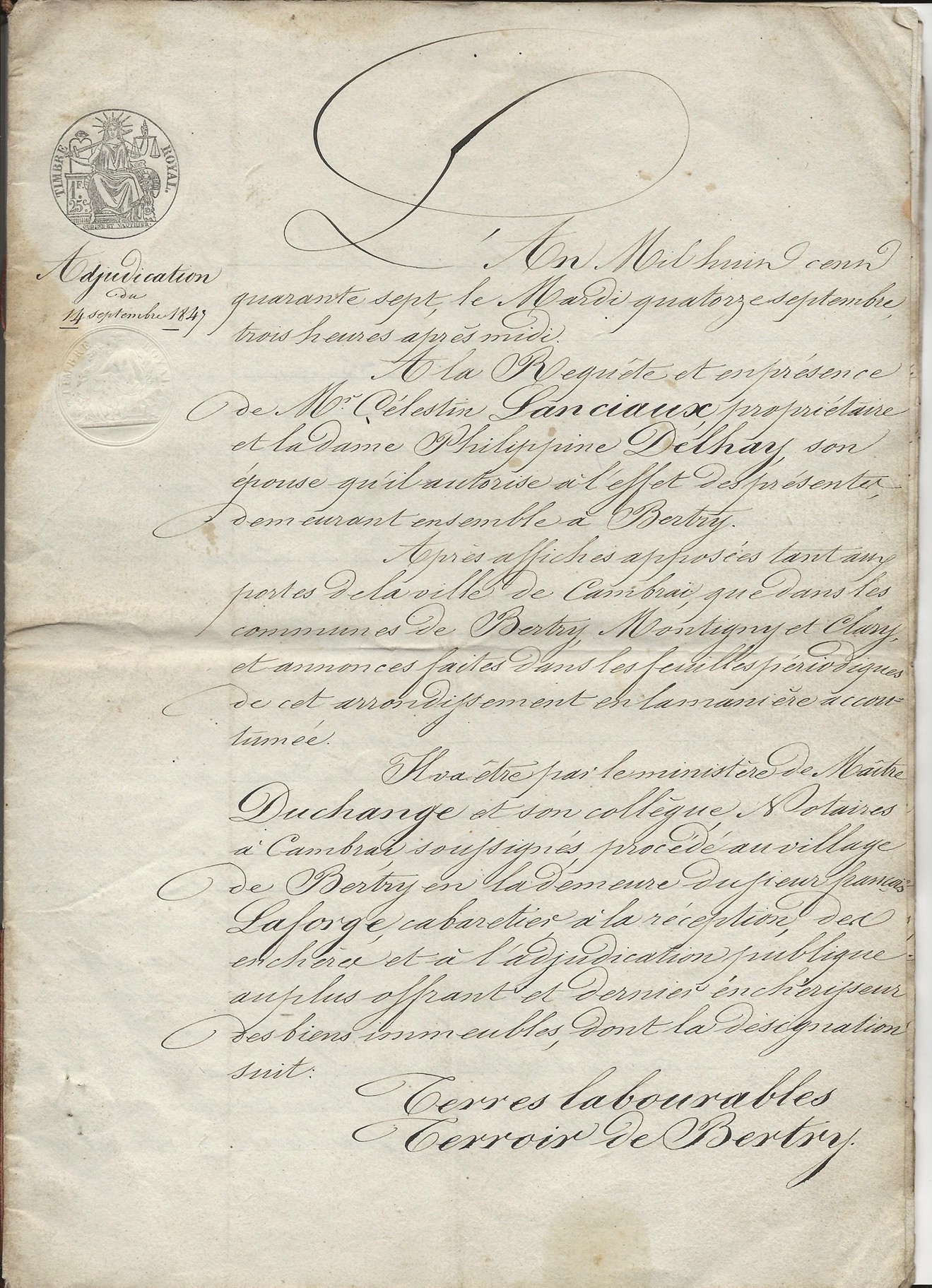 1847 adjudication terres lanciaux pruvot 001