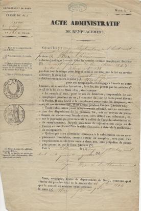 1844 acte de remplacement de francois pruvot 001