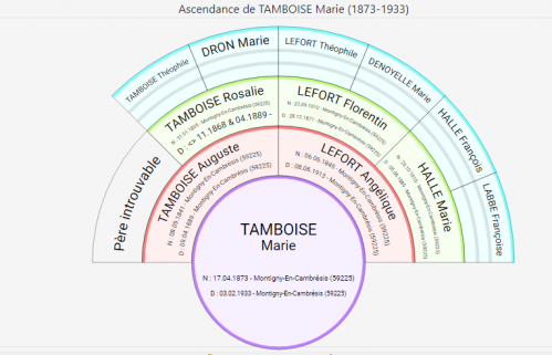 Ascendance marie tamboise