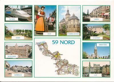 Carte postale nord