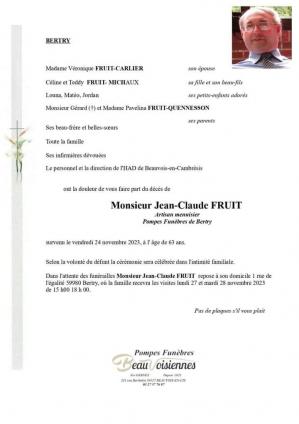 Faire part jc fruit