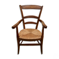 Fauteuil campagnard en chene et son paillage dorigine 19e siecle imgx1200 1643