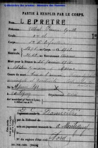 Fiche signaletique albert