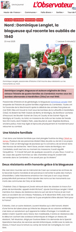 L observateur du 23 05 25