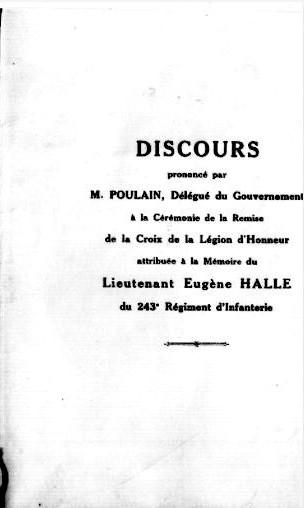 Legion d honneur 1925 halle eugene