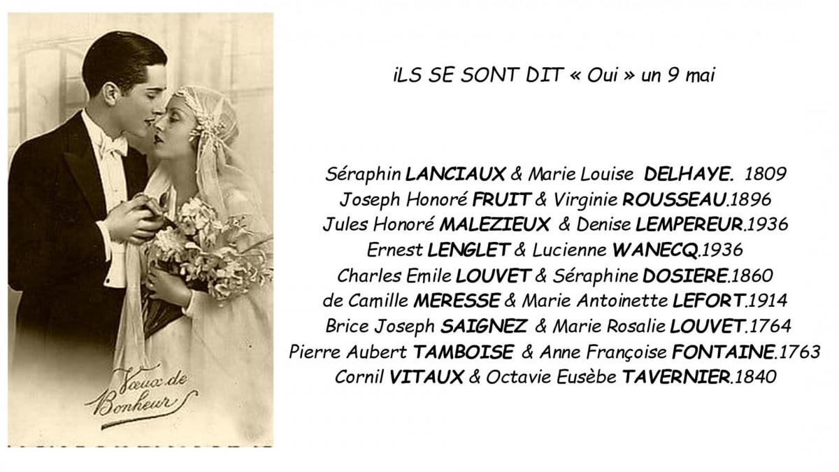 Mariages genealogie lenglet Dominique
