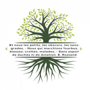 Nature tree and root logo