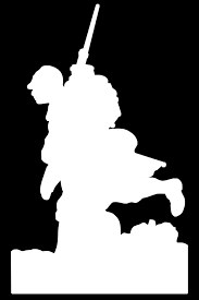 Silhouette soldat