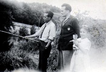 Solange et grand pere peche