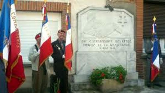 Stèle Commandant Delattre à Rieumes